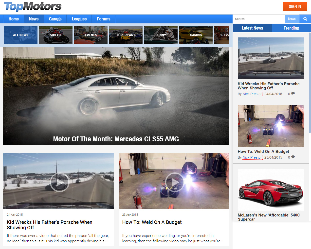 Top Motors News