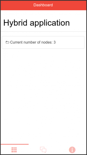 Develop a hybrid app - dashboard