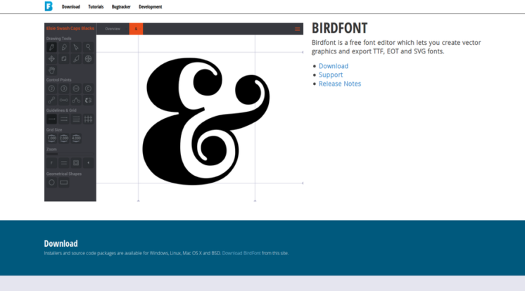 BirdFont tools