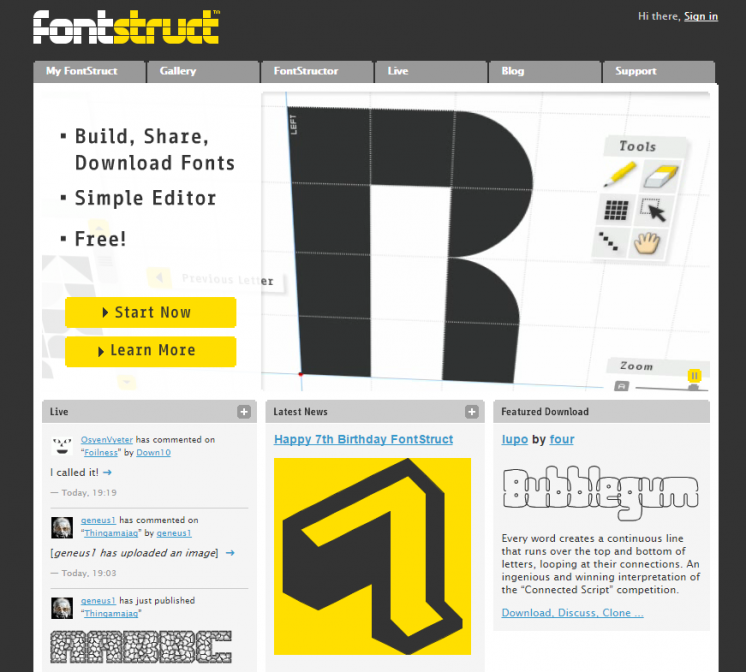 FontStruct Build Share Download Fonts