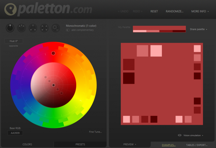 Paletton The Color Scheme Designer