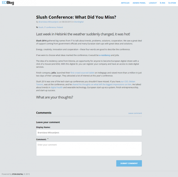 Blog Bundle - Symfony2 bundles
