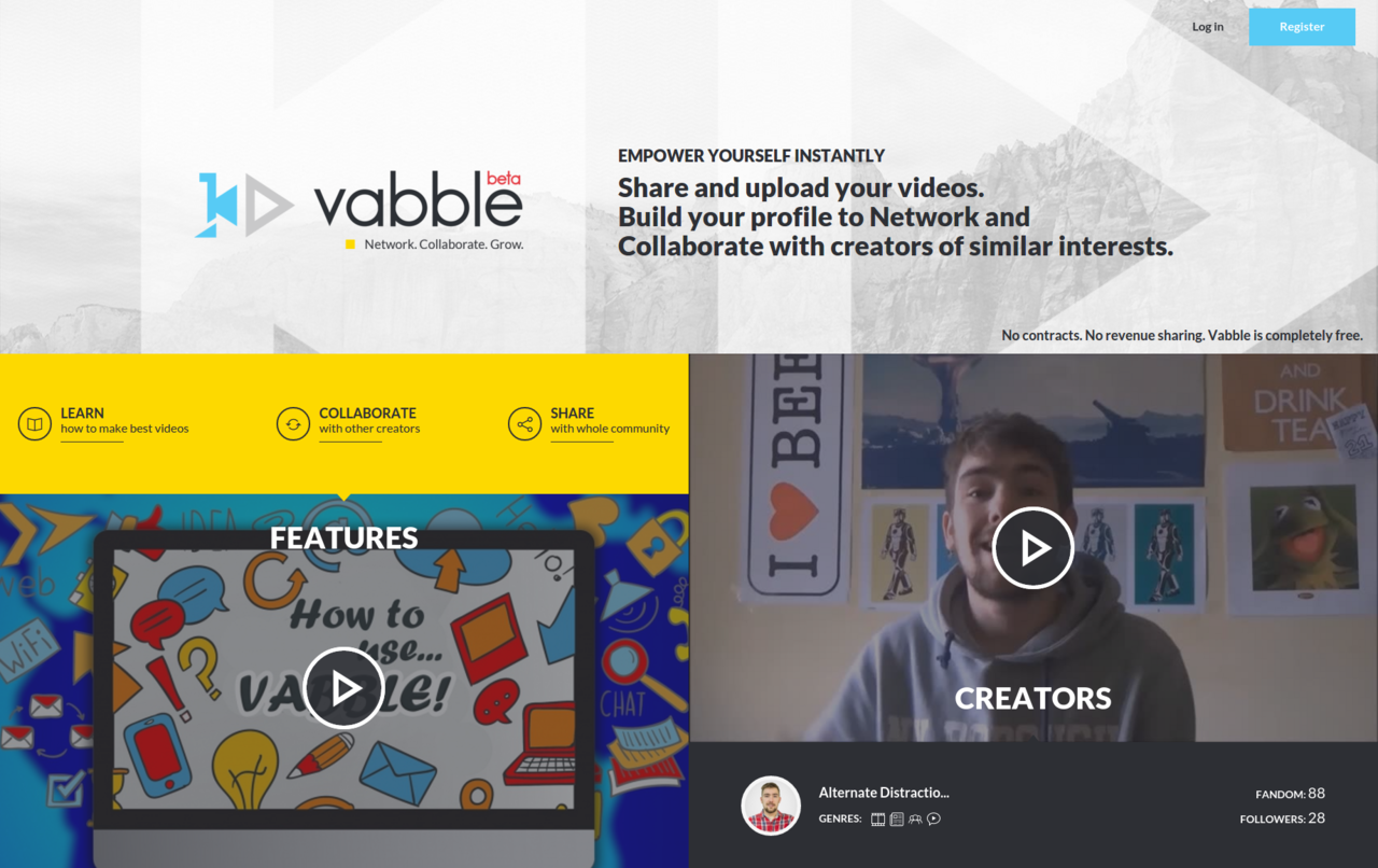 Introducing Vabble, a social network for video creators