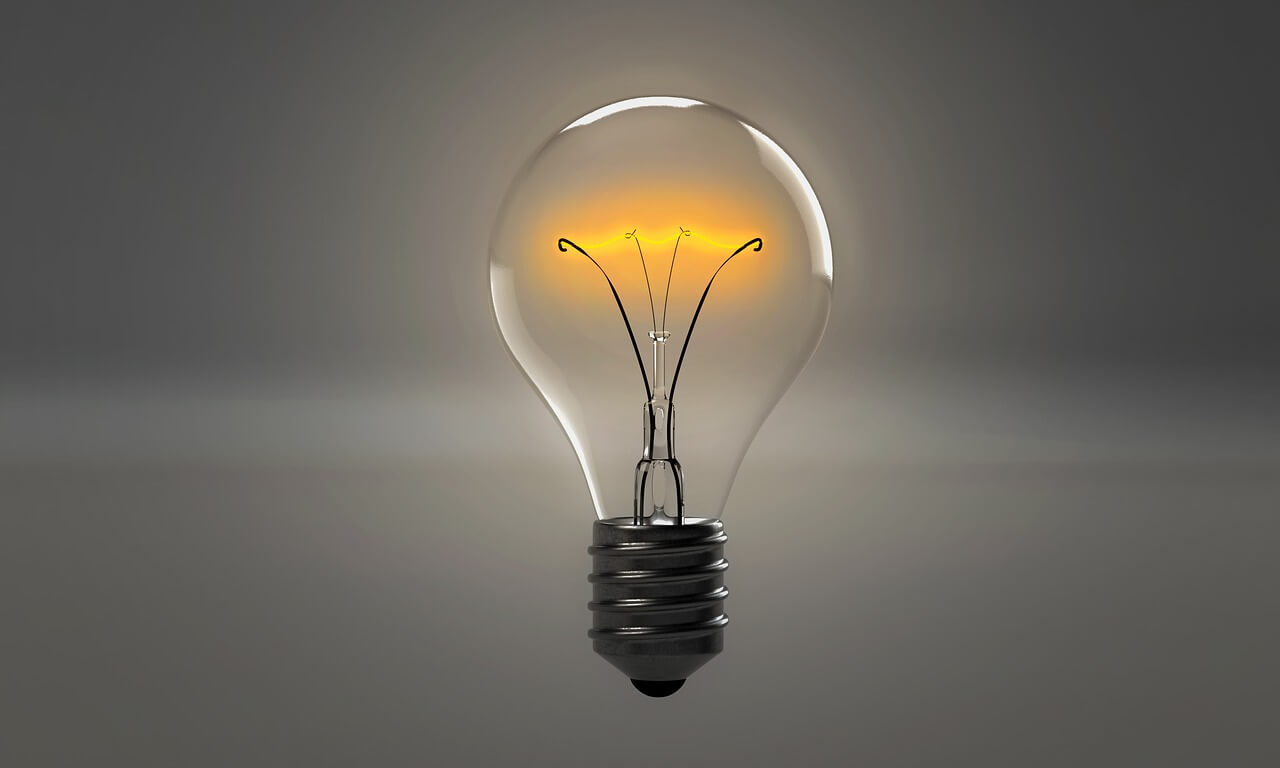Lightbub representing innovation fair and creativity
