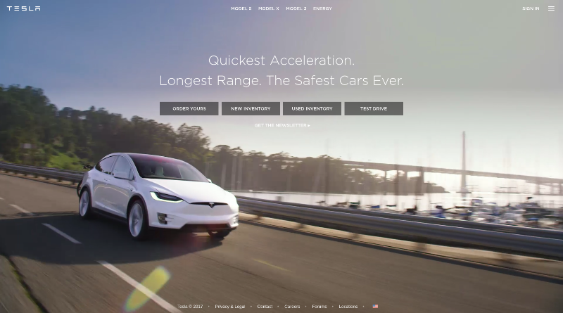 Top Drupal websites - Tesla