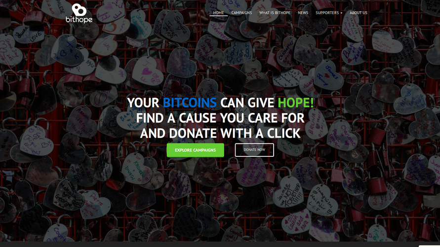 Support charities with bitcoin crowdfunding
