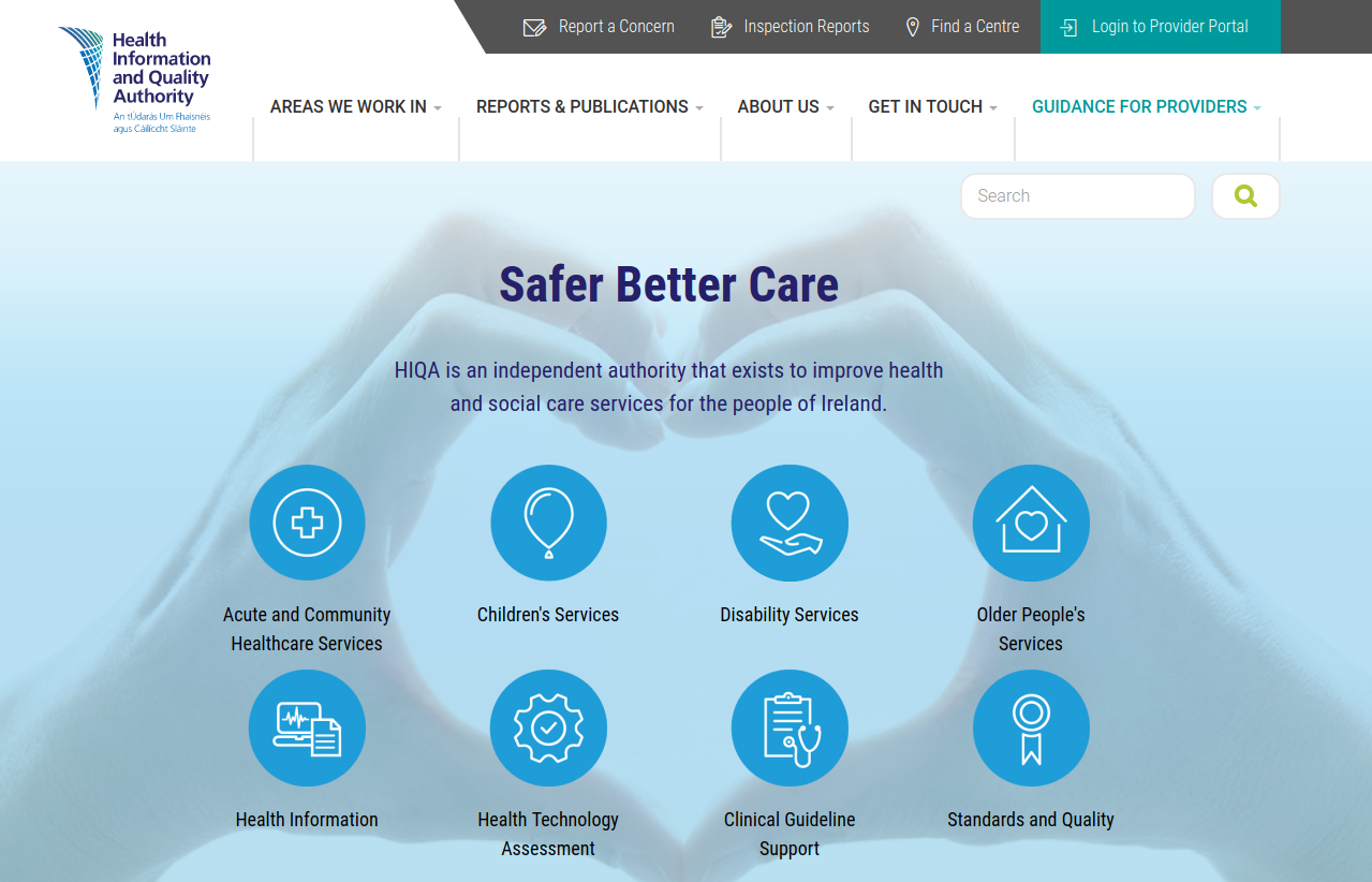 Ireland healthcare website built on Drupal 