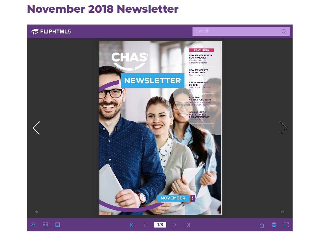 CHAS website redesign - PDF Viewer