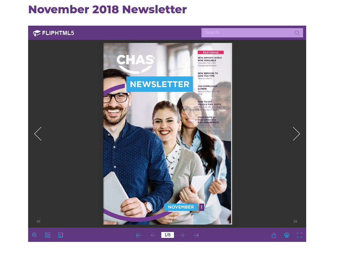 CHAS website redesign - PDF Viewer 