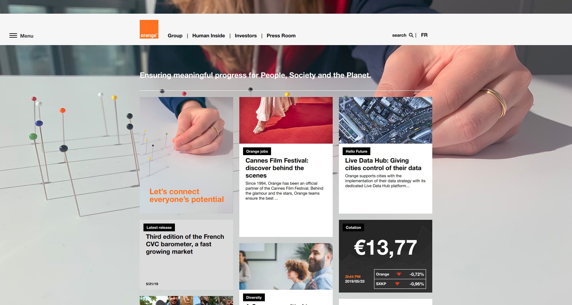 Orange website