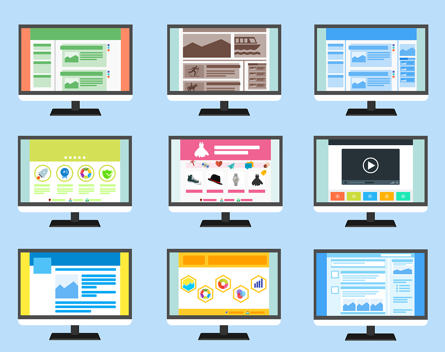 Different website design