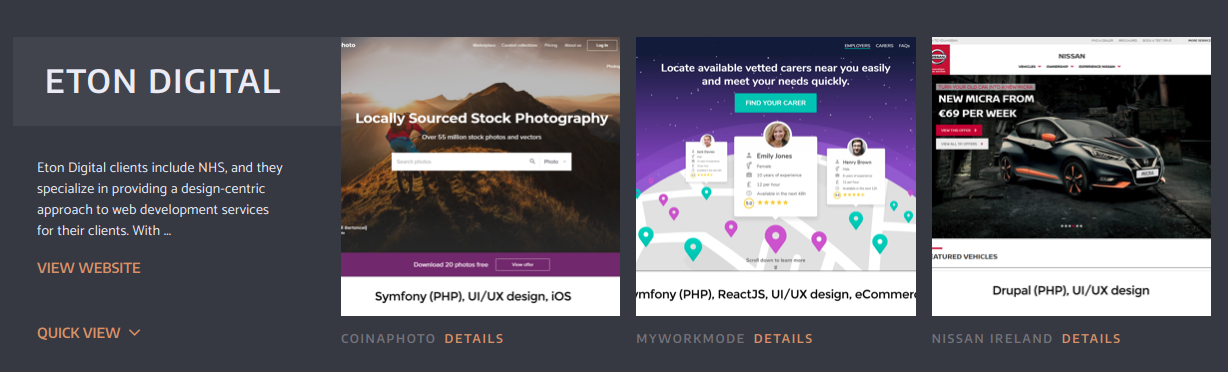 Eton Digital named top web developers in the UK