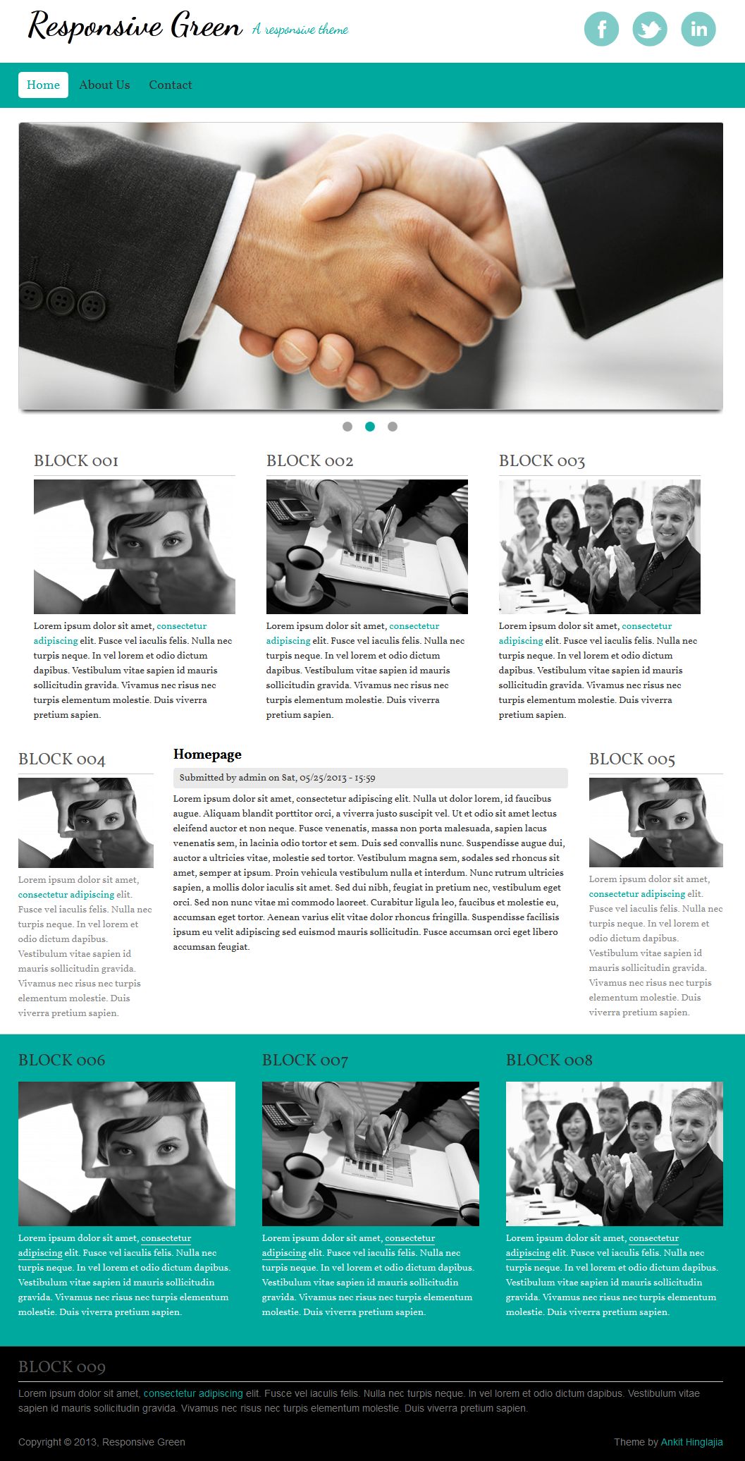 Responsive Drupal theme 