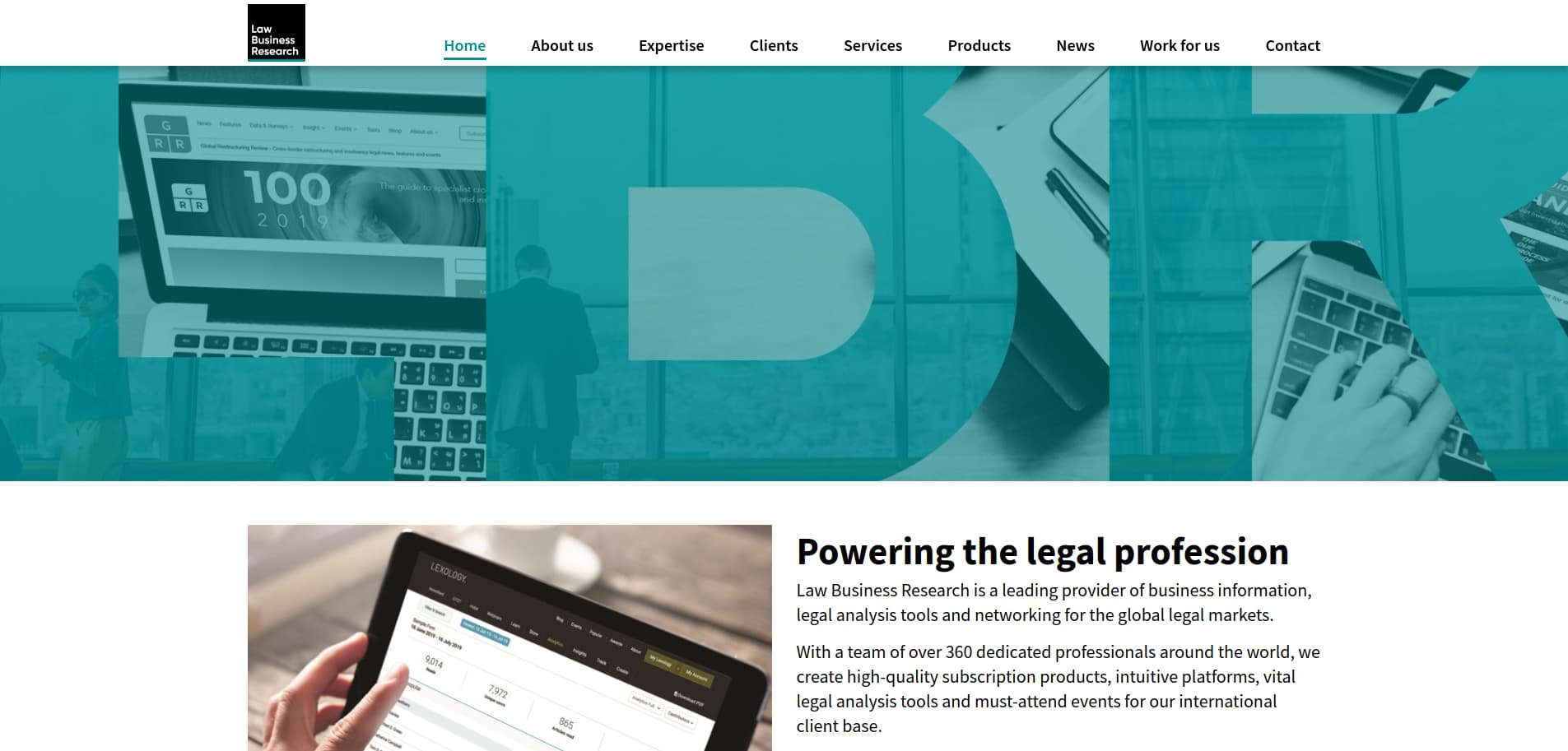Law Business Research website