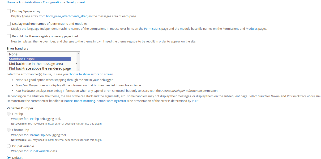 Devel Drupal contributed module