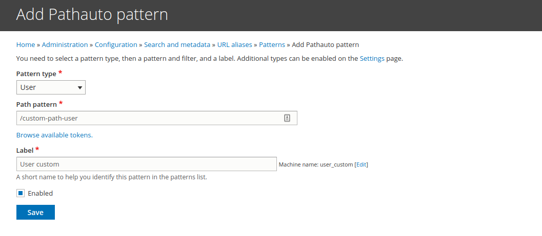 Drupal contributed modules Pathauto