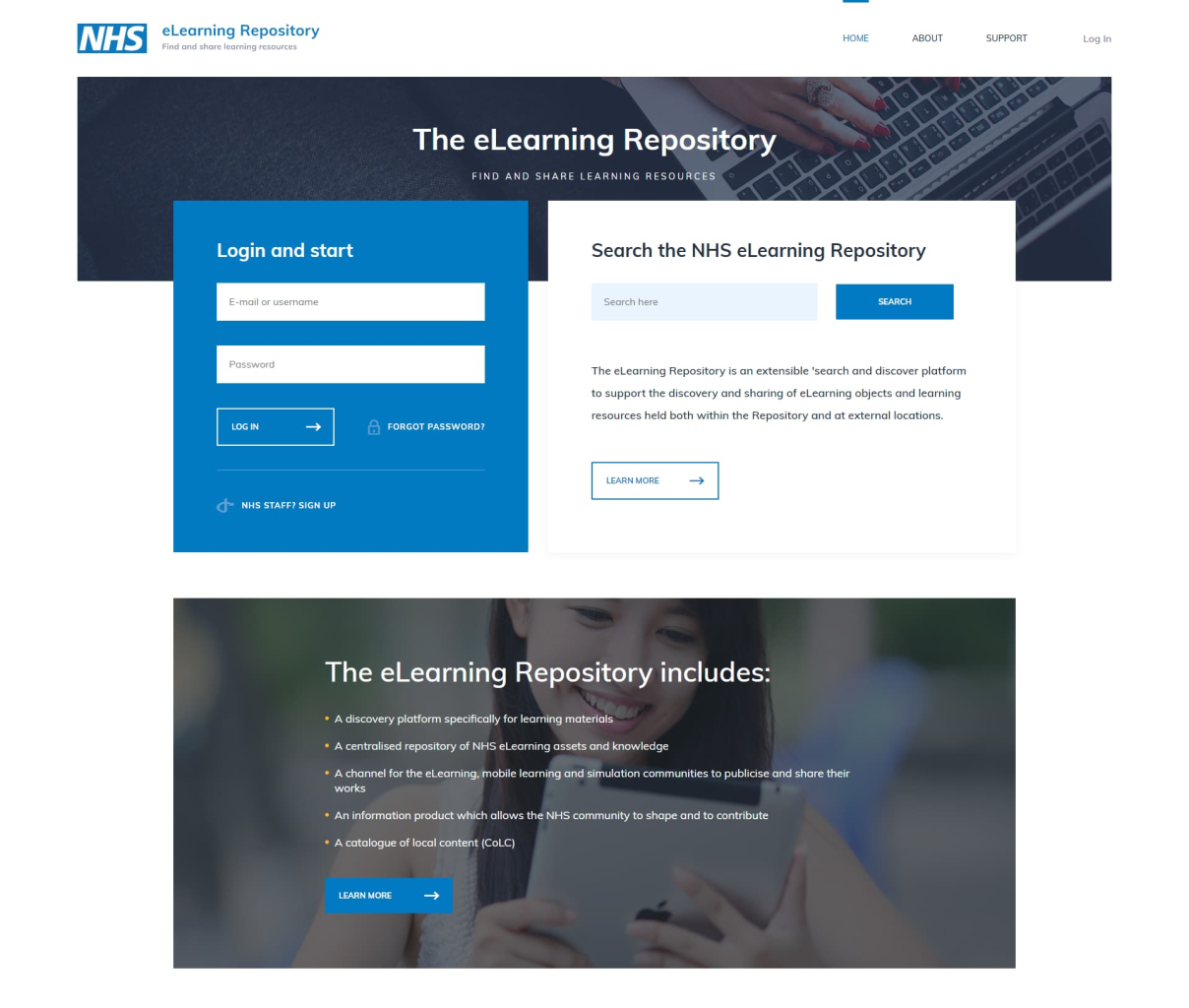 NHS elearning platform