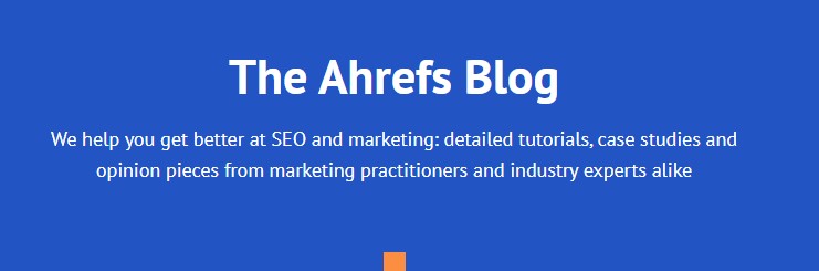 SEO blogs - Ahrefs blog 