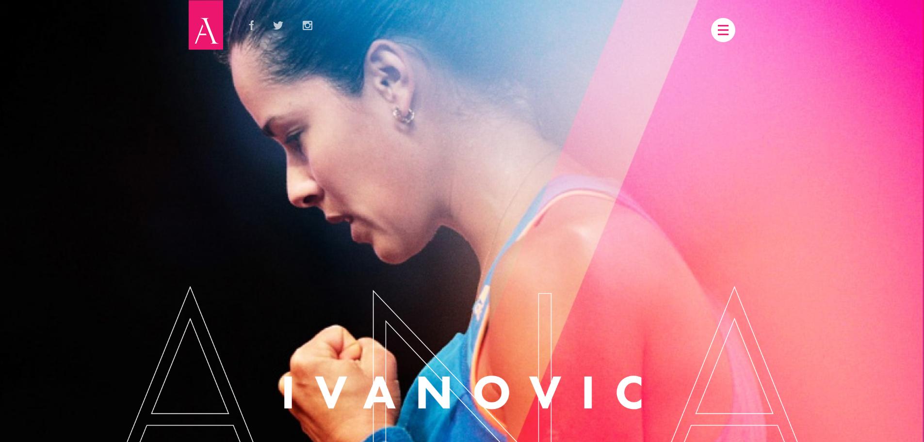 Ana Ivanovic website 