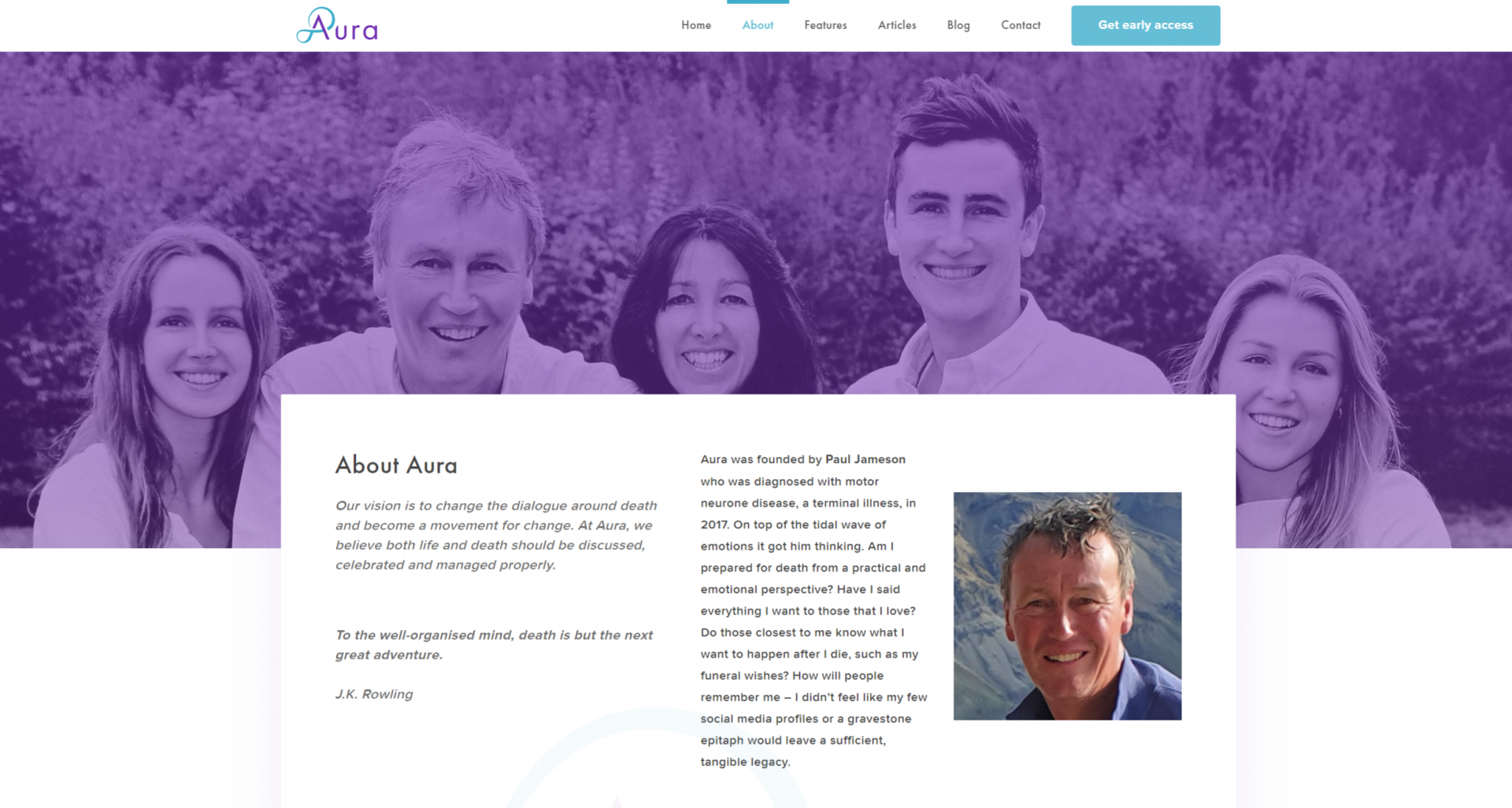 aura homepage