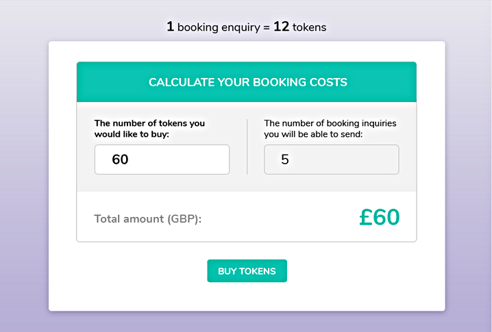 Calculate booking costs