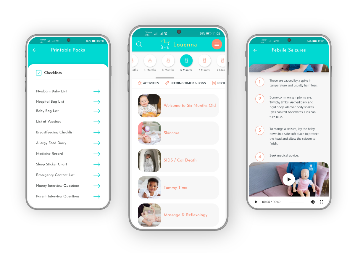 Skills & Experrience parenting app