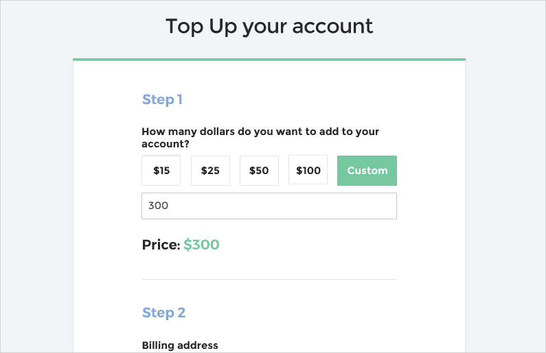 top up account