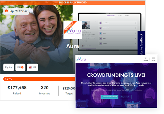 Aura raised investments on crowdfunding