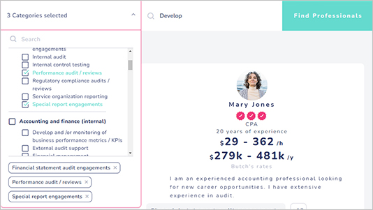 Customisable search criteria feature for Top of Mind hiring platform
