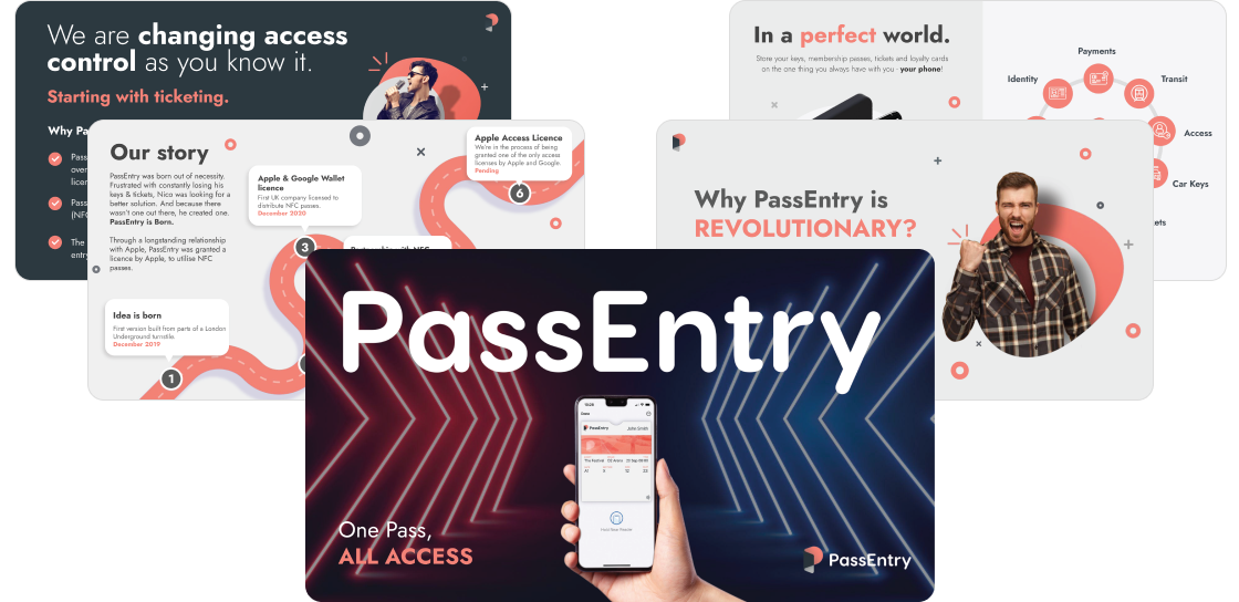 PassEntry pitchdeck screenshots